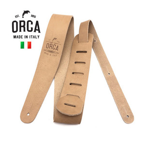 기타가죽스트랩 내츄럴 ORCA Leather Made in Italy