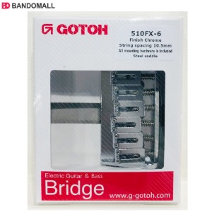 고또 전기기타브릿지 Gotoh Bridge 510FX-6 Chrome