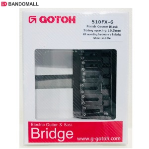 고또 전기기타 브릿지 Gotoh Bridge 510FX-6 Cosmoblack