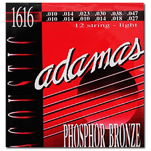아다마스,통기타줄,Adamas 1616 Phosphor Bronze 통기타줄(010-047) 12현