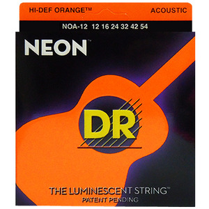 DR 어쿠스틱기타스트링 통기타줄 Neon Hi-Def orange NOA12